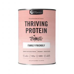 Nutra Organics Thriving Family Protein Strawberry Cream
